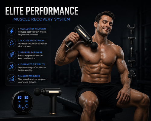 Elite Pulse Pro X1 Muscle Recovery Gun